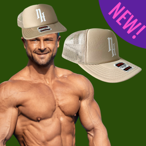 Khaki Logo trucker Hat