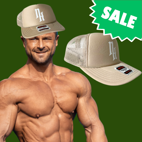 Khaki Logo trucker Hat